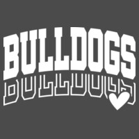 Women's Bulldogs Heart Tri-Blend Fleece Crop Design