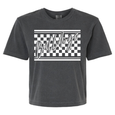 Women's Checkered Bulldogs Boxy T-shirt Women's Checkered Bulldogs Boxy T-shirt Thumbnail