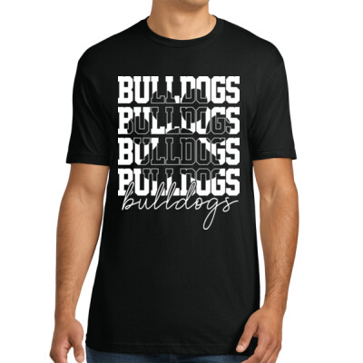Adult Bulldogs Paw Cotton T-Shirt Thumbnail